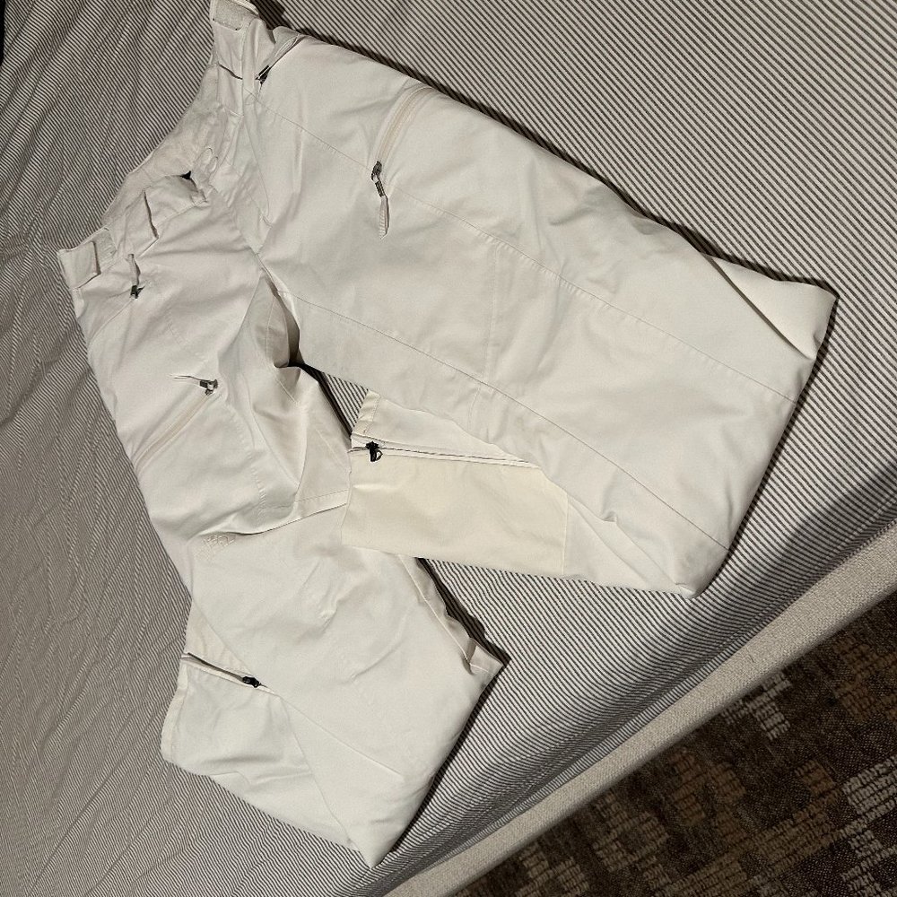 🏂🏂 Good condition THE NORTH FACE White Insulated Snow Pants :: Size Small 🏂🏂